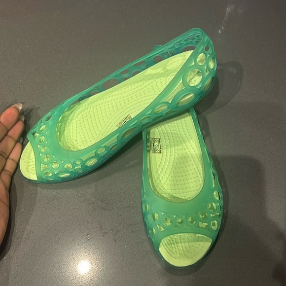COPY - Green circle crocs WOMEN - Picture 1 of 4